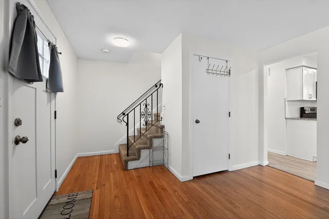 a view of entryway with stairs