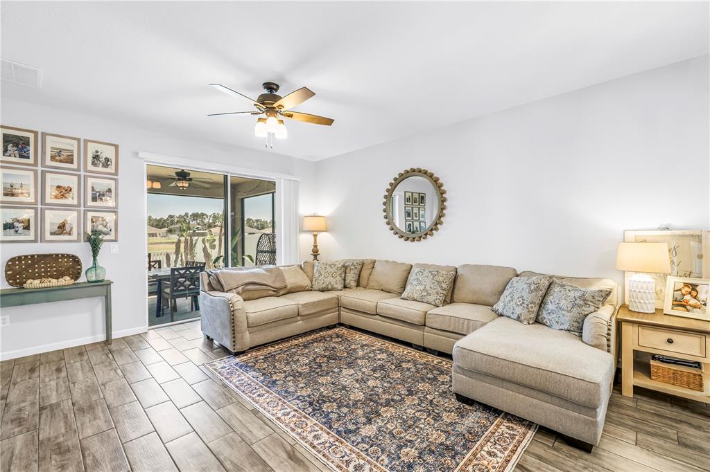 13229 Orca Sound Drive Riverview, FL 33579 - Photo 11 of 37 a living room with furniture and a fireplace