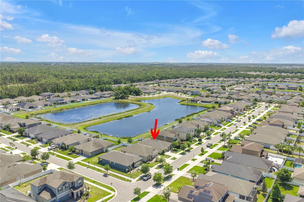 13229 Orca Sound Drive Riverview, FL 33579 - Photo 34 of 37 an aerial view of residential houses with outdoor space