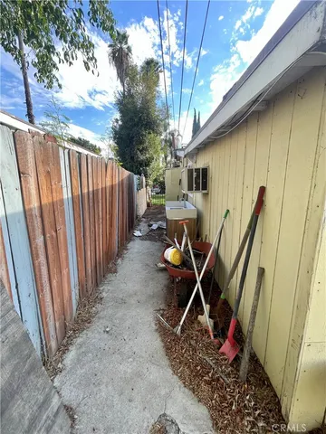 a view of outdoor space with porch and furniture