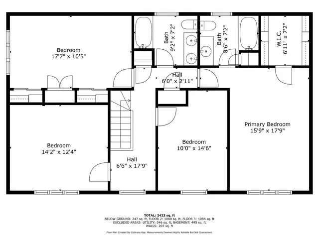a picture of a floor plan