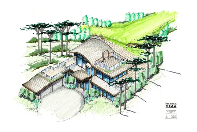 a view of a bench in a backyard