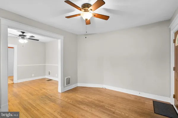 a view of an empty room