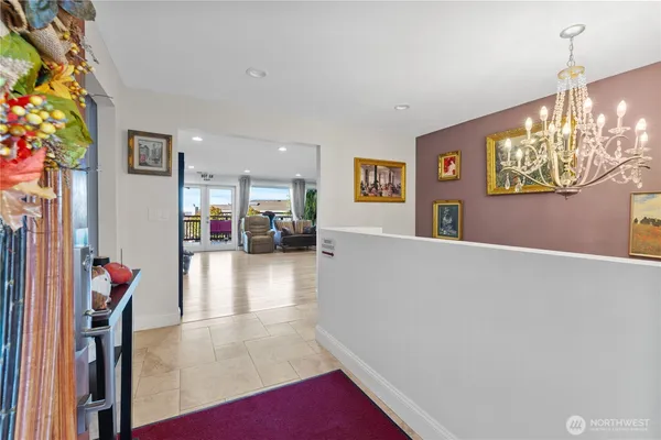 a view of a living room