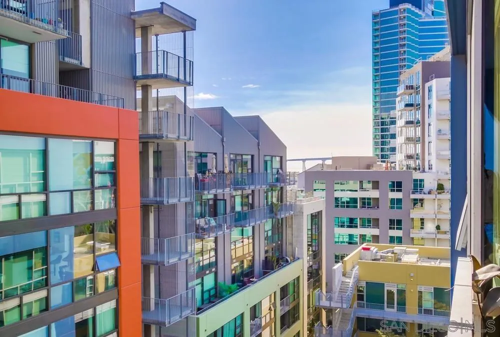 321 Tenth Avenue, Unit 903 San Diego, CA 92101 - Photo 24 of 55 a city street filled with lots of tall buildings