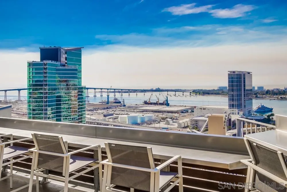 321 Tenth Avenue, Unit 903 San Diego, CA 92101 - Photo 36 of 55 a view of a balcony with an outdoor seating