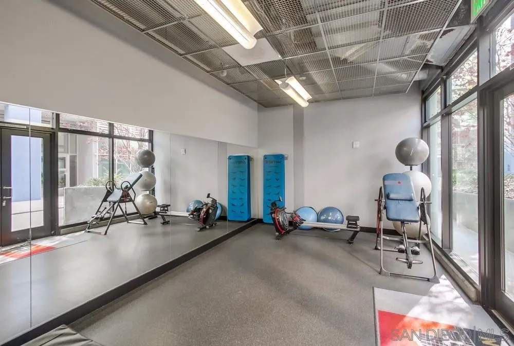 321 Tenth Avenue, Unit 903 San Diego, CA 92101 - Photo 54 of 55 a view of a room with gym equipment