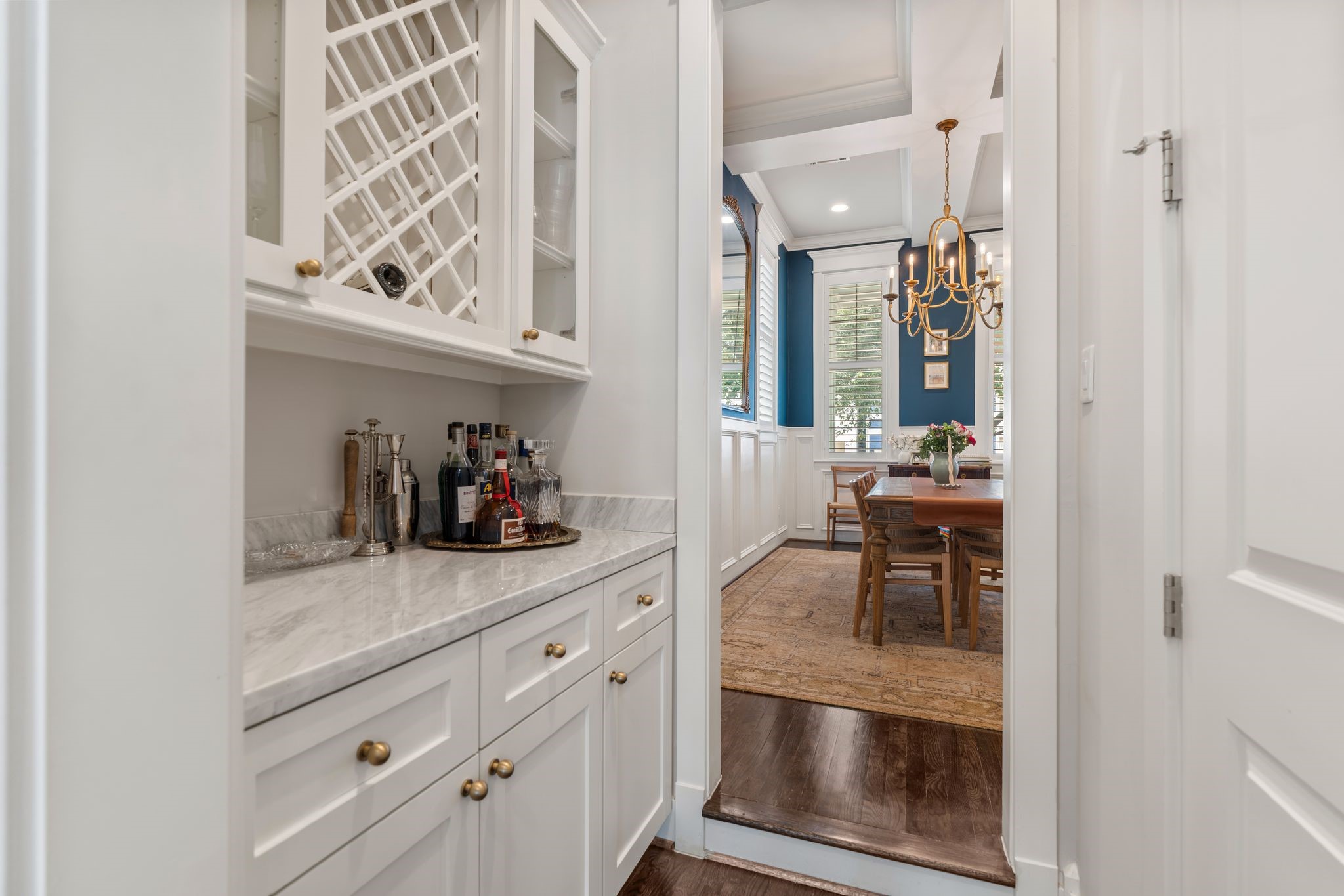 924 Aurora Street Houston, TX 77009 - Photo 13 of 37 A butler’s pantry with built-in wine storage and a walk-in pantry ensure this kitchen is as functional as it is gorgeous.