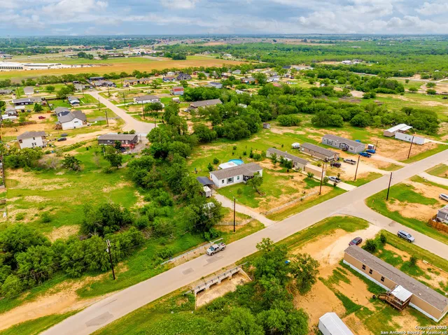 a view of a lake with a city
