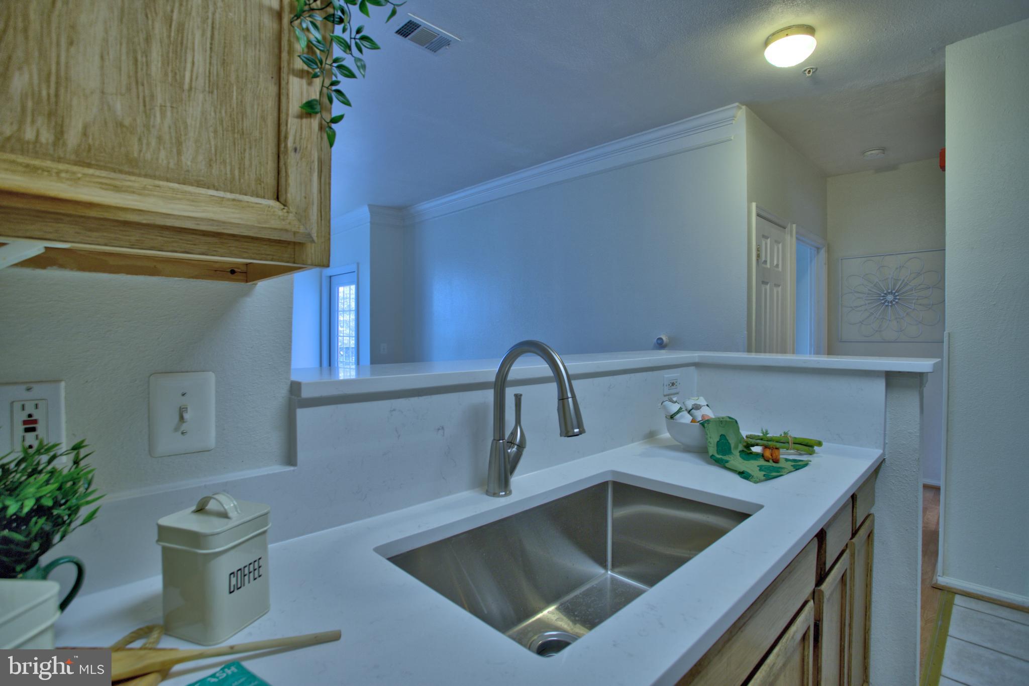 1570 Spring Gate Dr., Unit 7215 McLean, VA 22102 - Photo 4 of 30 a kitchen with a sink and a potted plant