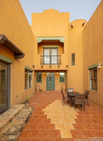 a view of a house with sitting area