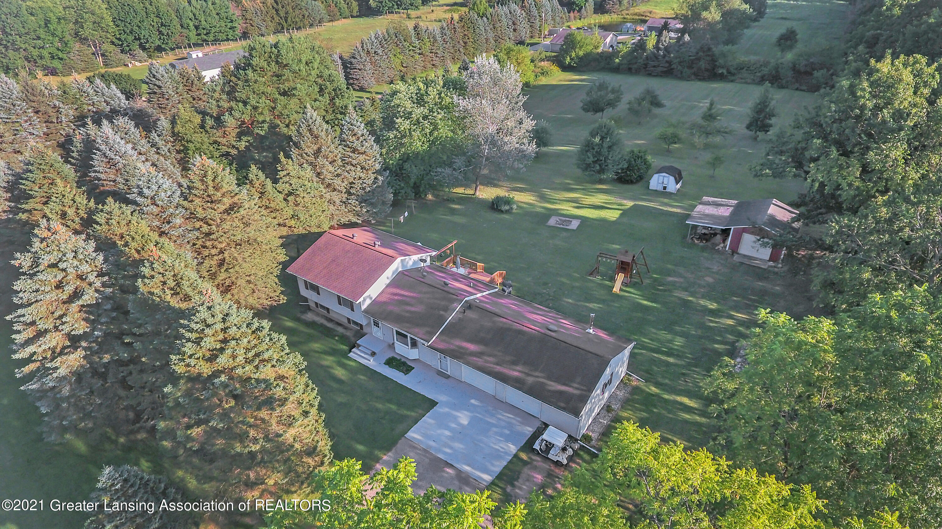 6254 Clise Road Bath, MI 48808 - Photo 34 of 43 Aerial