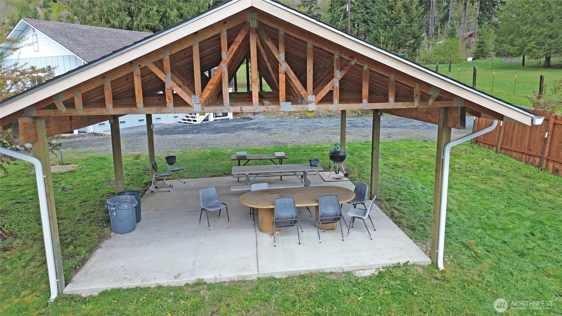 113 Leroy Road Randle, WA 98377 - Photo 12 of 40 a view of house with backyard and outdoor seating