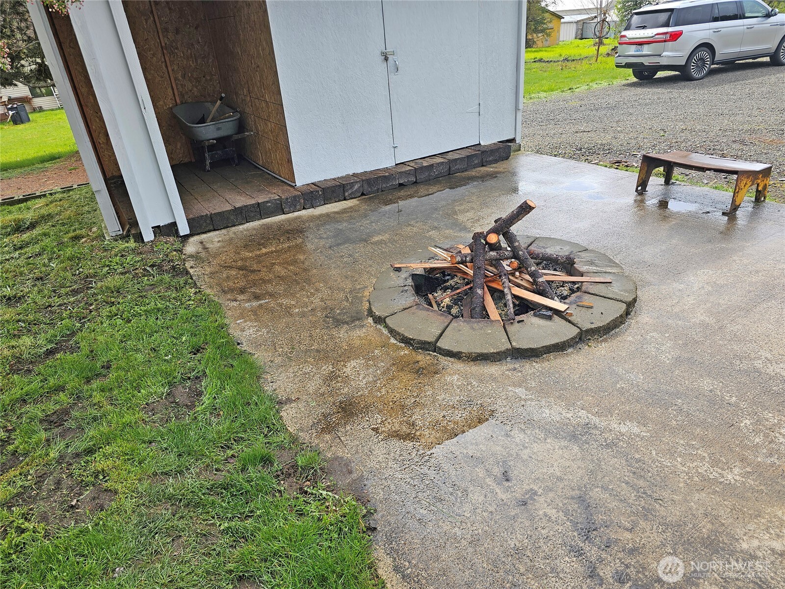 113 Leroy Road Randle, WA 98377 - Photo 32 of 40 a view of a backyard with table and chair