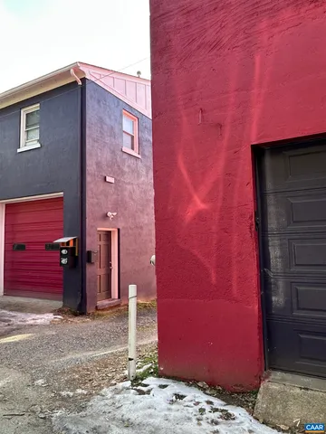 a front view of a building