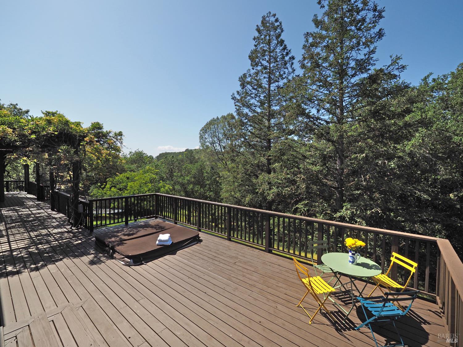 1575 Fox Ridge Road Geyserville, CA 95441 - Photo 36 of 57 Private deck with hot tub