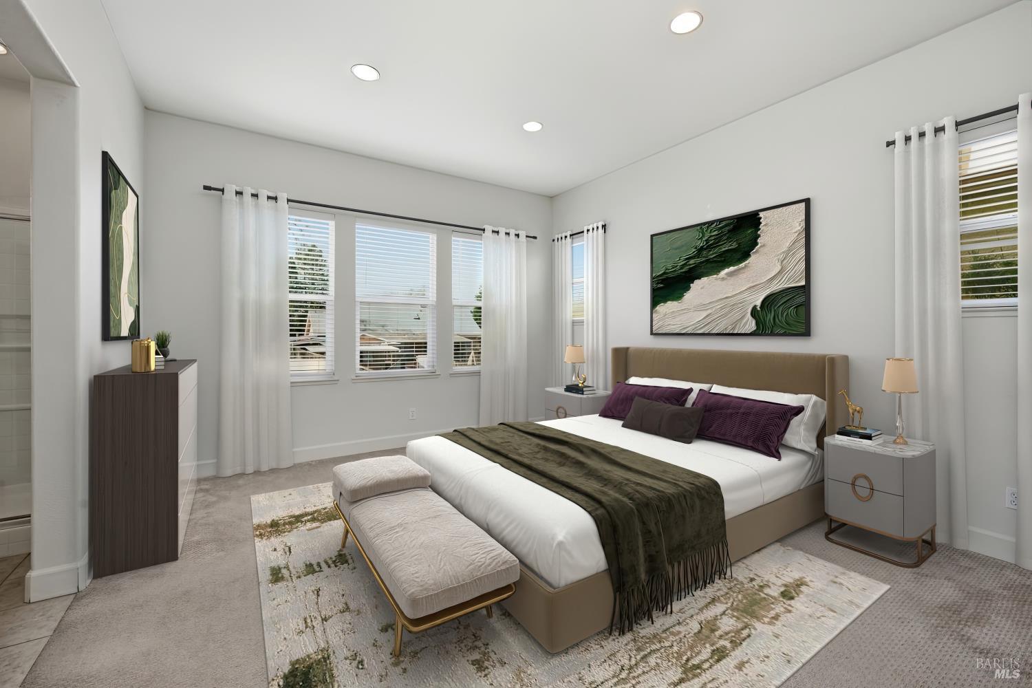 2017 Verbena Drive Santa Rosa, CA 95404 - Photo 18 of 36 Primary Bedroom Virtually staged