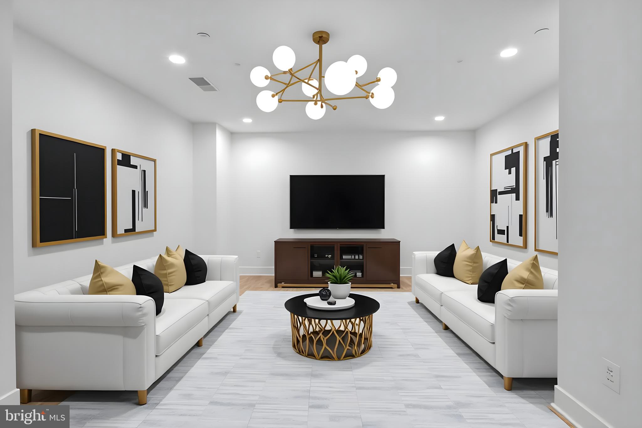 5420 Goshawk Alley Bethesda, MD 20816 - Photo 37 of 57 a living room with furniture and a flat screen tv