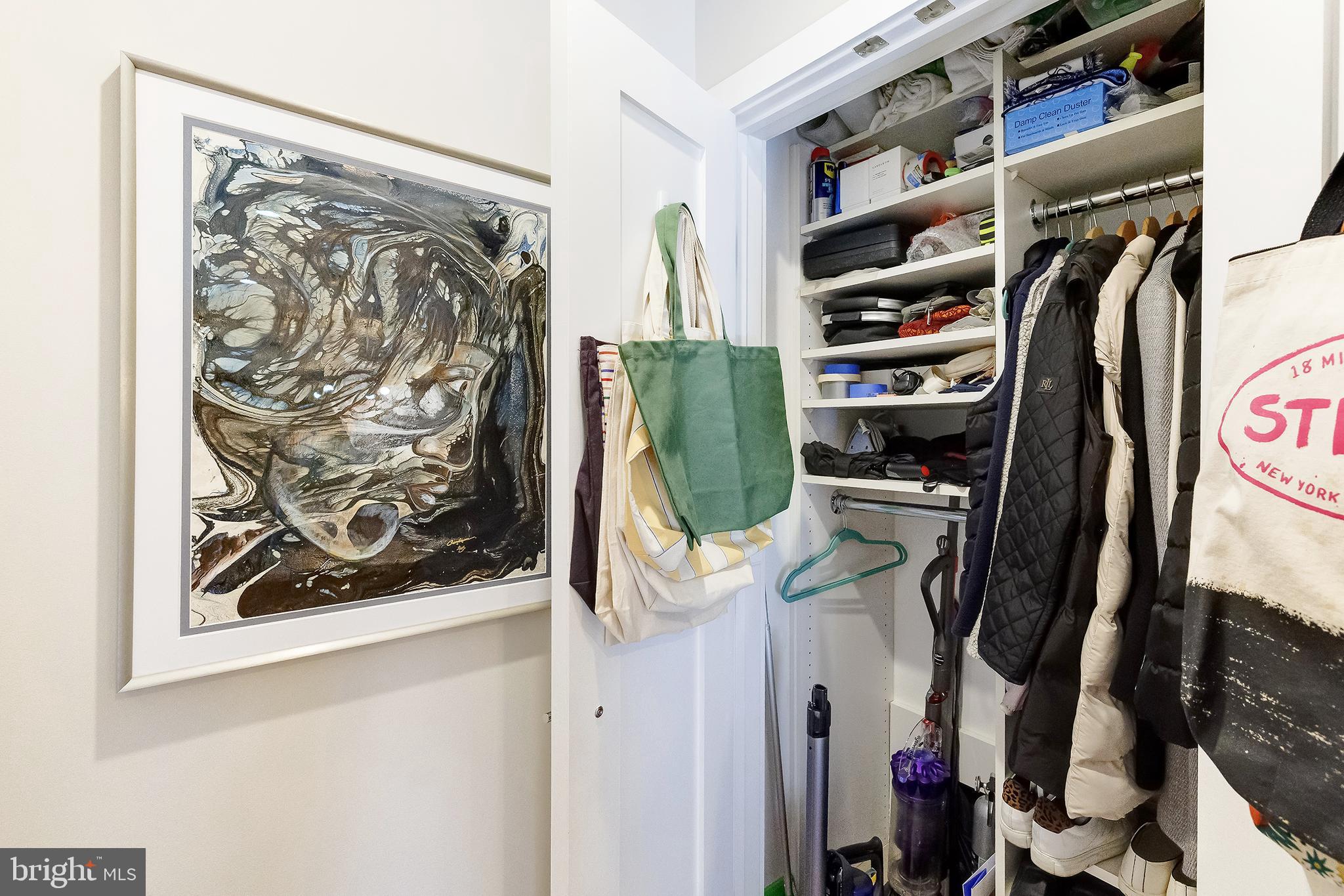1514 Newton Street Northwest, Unit 301 Washington, DC 20010 - Photo 26 of 30 a view of walk in closet with clothes and shoes