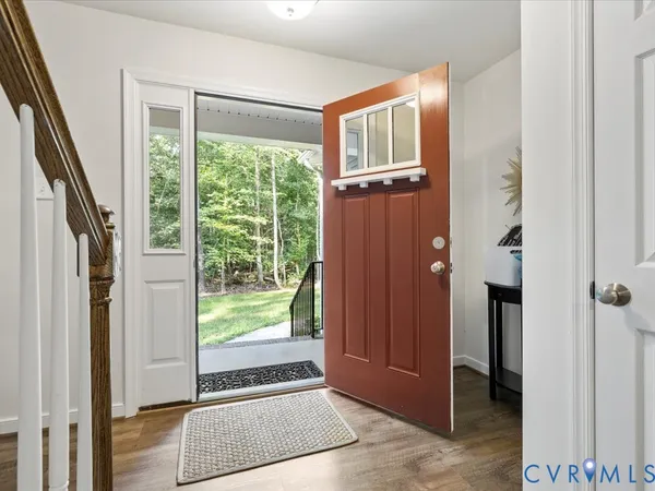 a view of front door