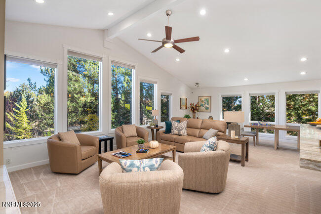 2522 Lake Ridge Shores Circle Reno, NV 89519 - Photo 6 of 50 a living room with furniture and a large window