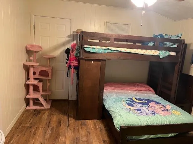 a bed room with a bed