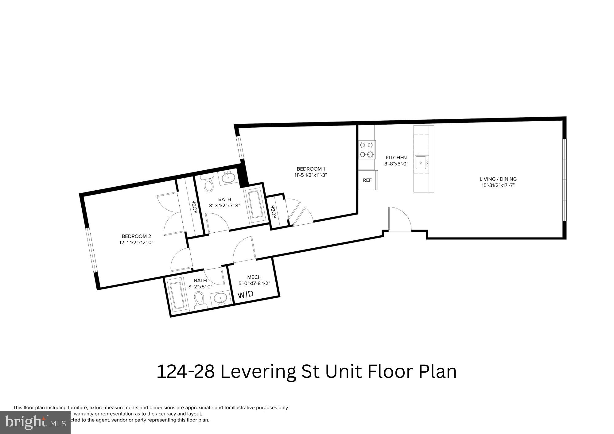 124-28 Levering Street, Unit 2B Philadelphia, PA 19127 - Photo 22 of 22 Floorplan