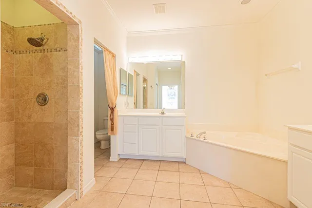 a bathroom with a sink vanity tub and a mirror
