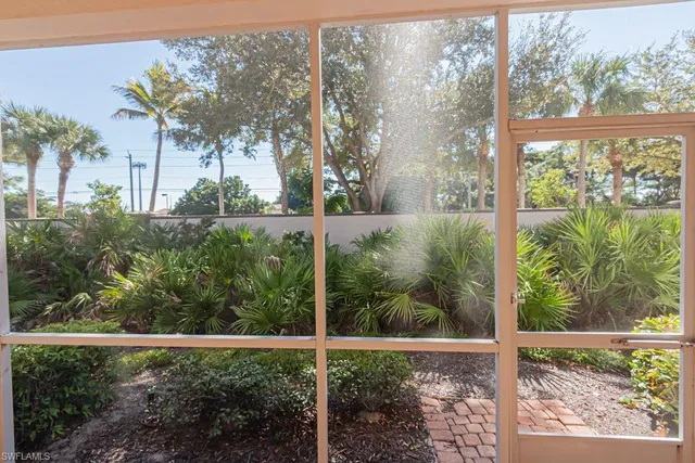 a view of outdoor space with seating area