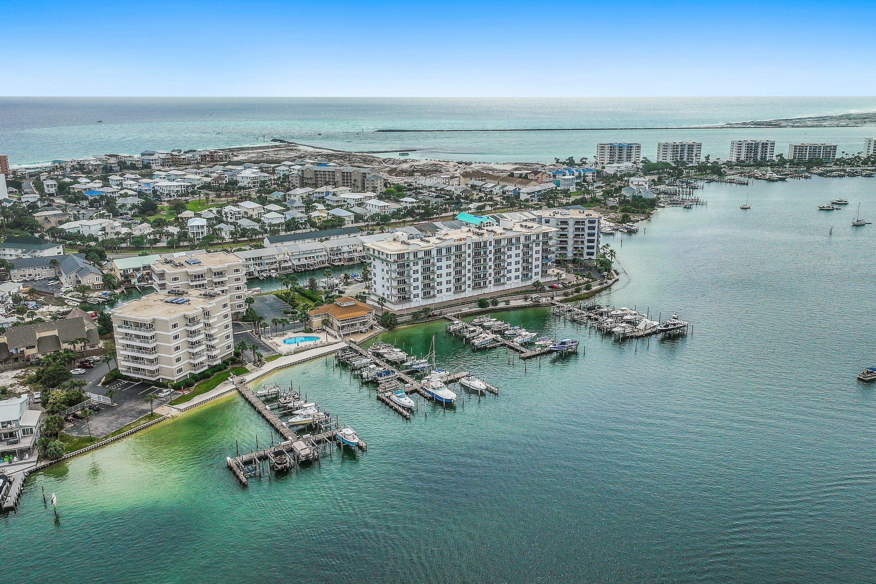 197 Durango Road, Unit 2B Destin, FL 32541 - Photo 27 of 29 an aerial view of a house with a lake view