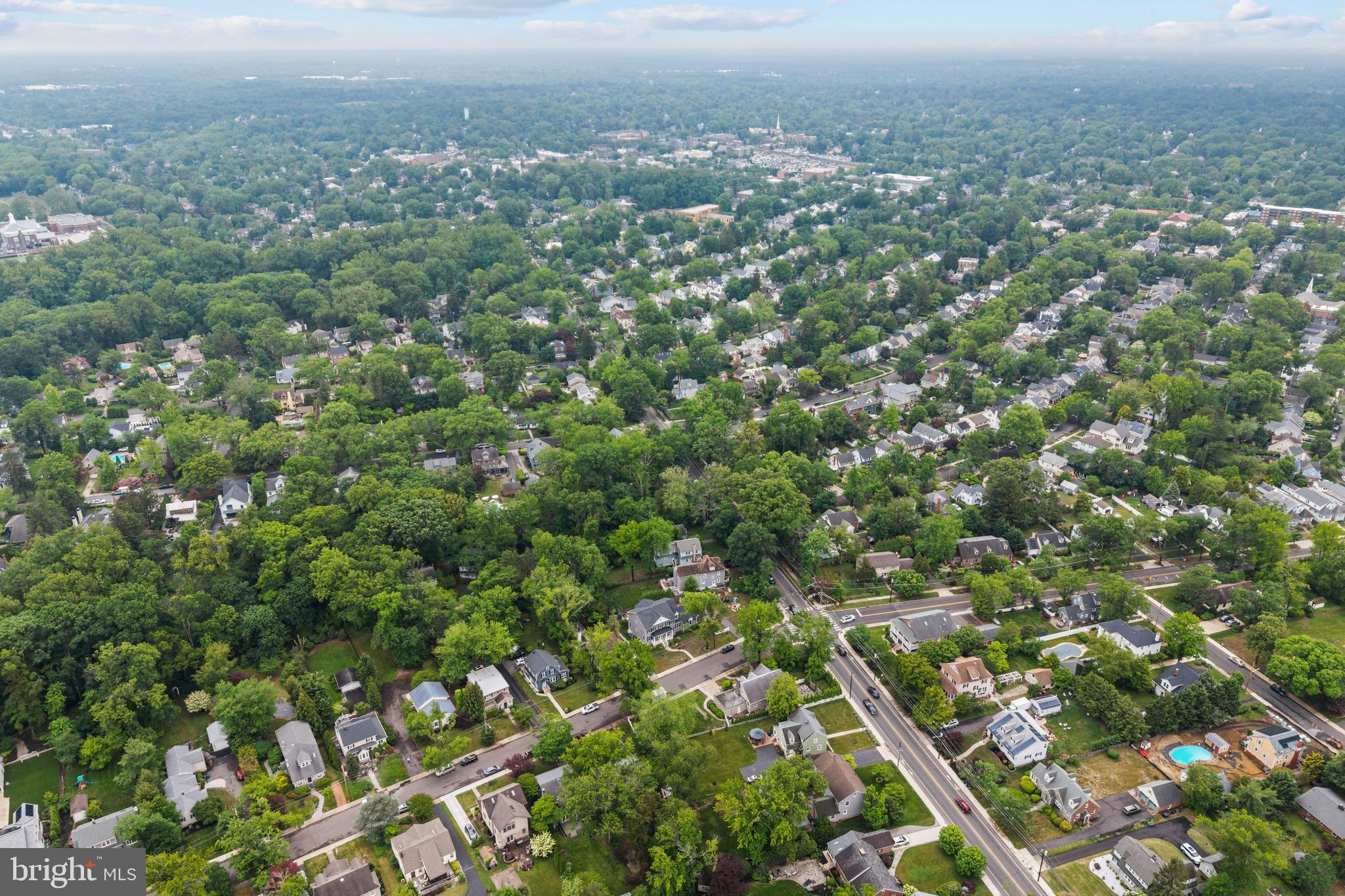 614 Maple Avenue Haddonfield, NJ 08033 - Photo 41 of 42 an aerial view of residential houses with outdoor space and trees