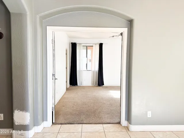 a view of an empty room