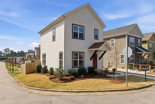 a front view of a house with entertaining space