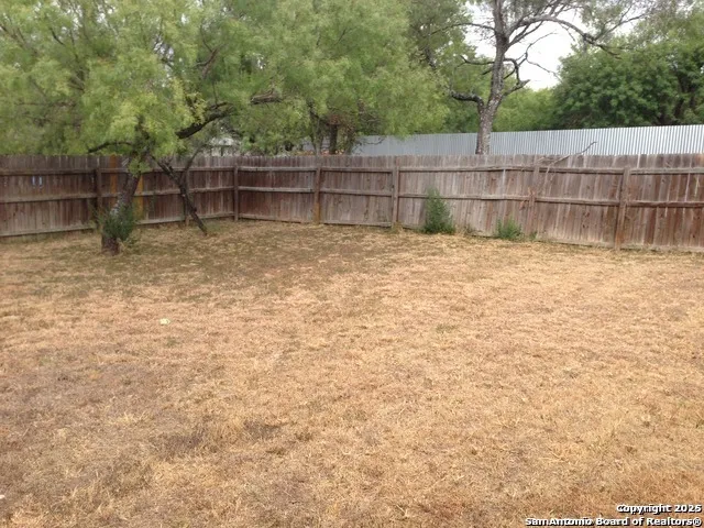 a backyard of a house