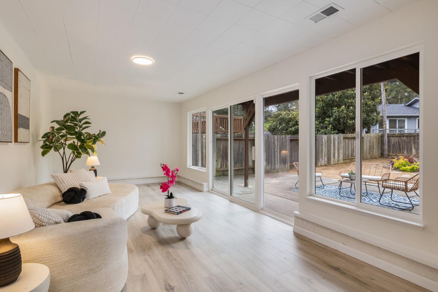 121 Riverside Drive San Bruno, CA 94066 - Photo 24 of 66 a living room with furniture and a potted plant
