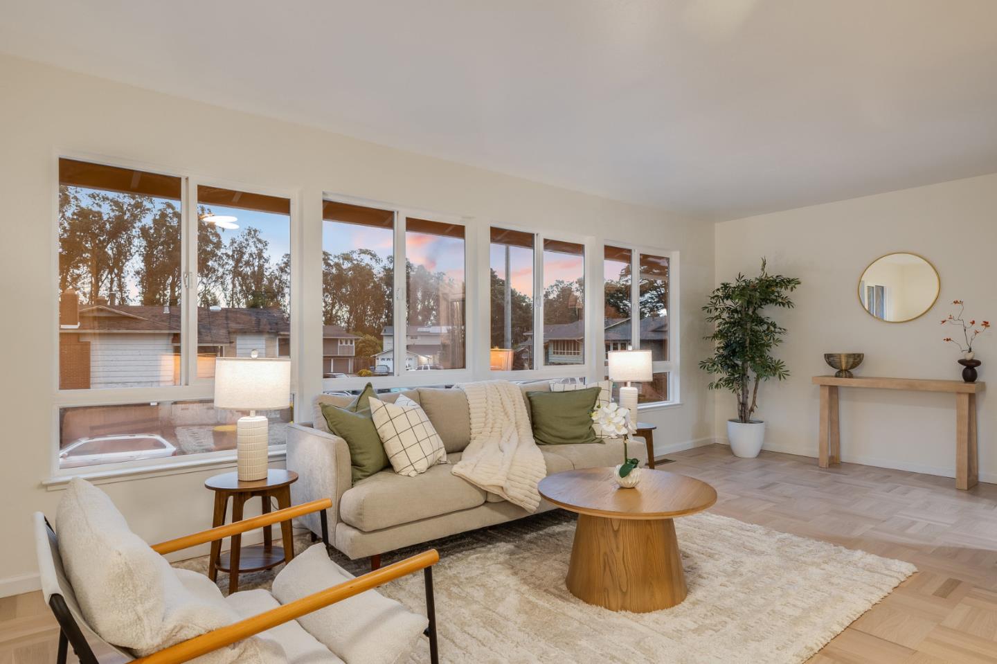 121 Riverside Drive San Bruno, CA 94066 - Photo 60 of 66 a living room with furniture and a large window