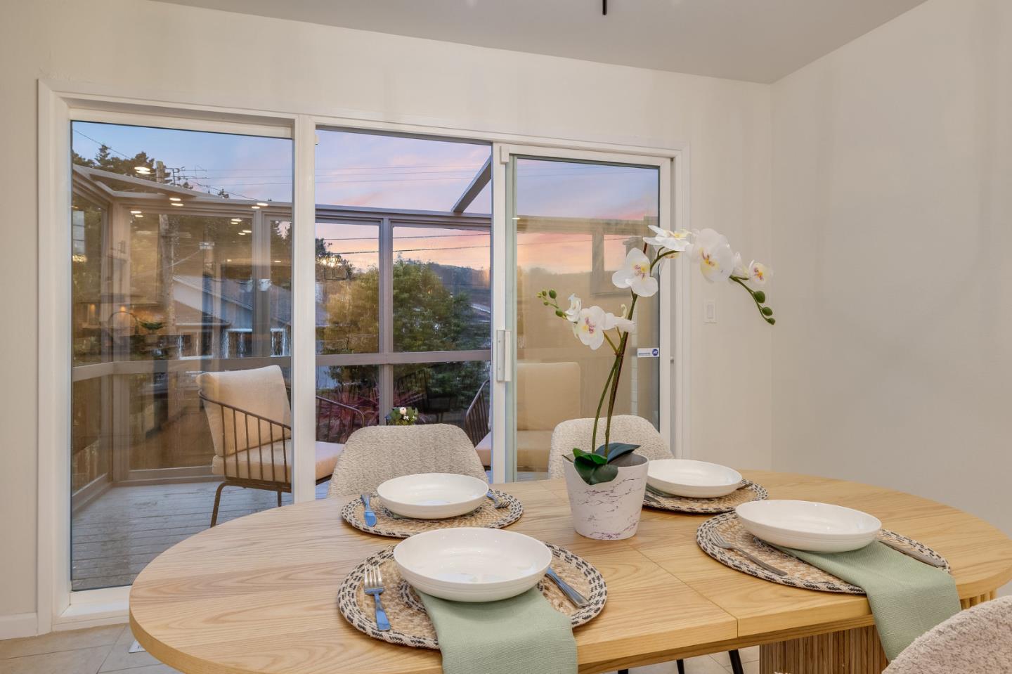 121 Riverside Drive San Bruno, CA 94066 - Photo 62 of 66 a dining room with furniture and wooden floor