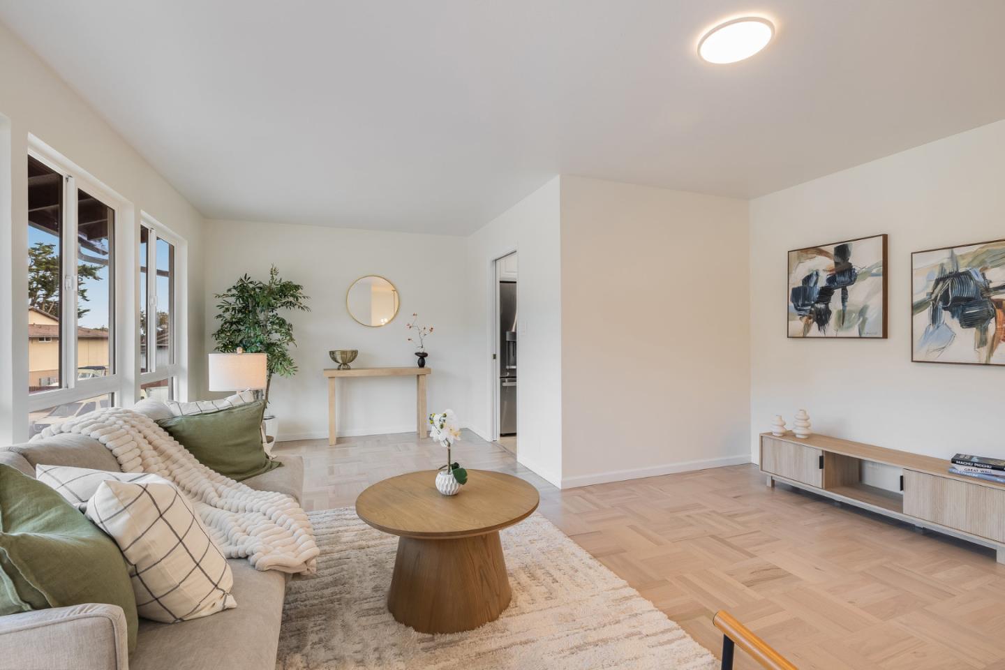 121 Riverside Drive San Bruno, CA 94066 - Photo 8 of 66 a living room with furniture and a wooden floor