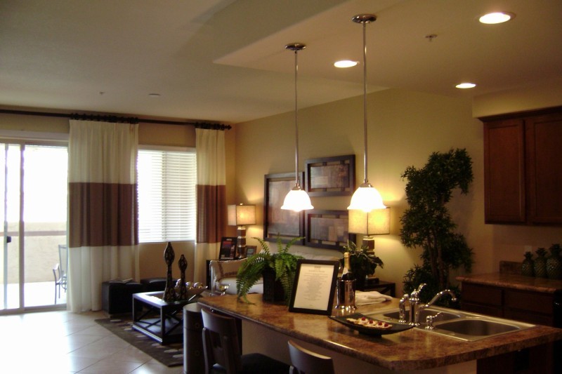 250 West Queen Creek Road, Unit 147 Chandler, AZ 85248 - Photo 4 of 6 Living Room & Kitchen