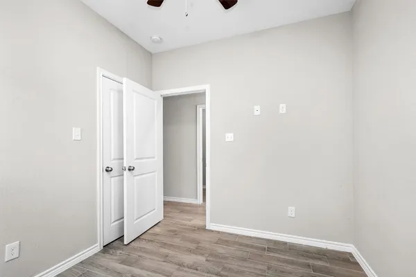 a view of an empty room