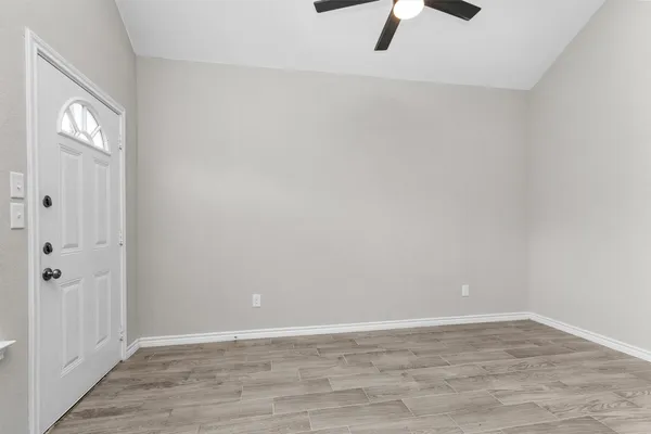 a view of an empty room