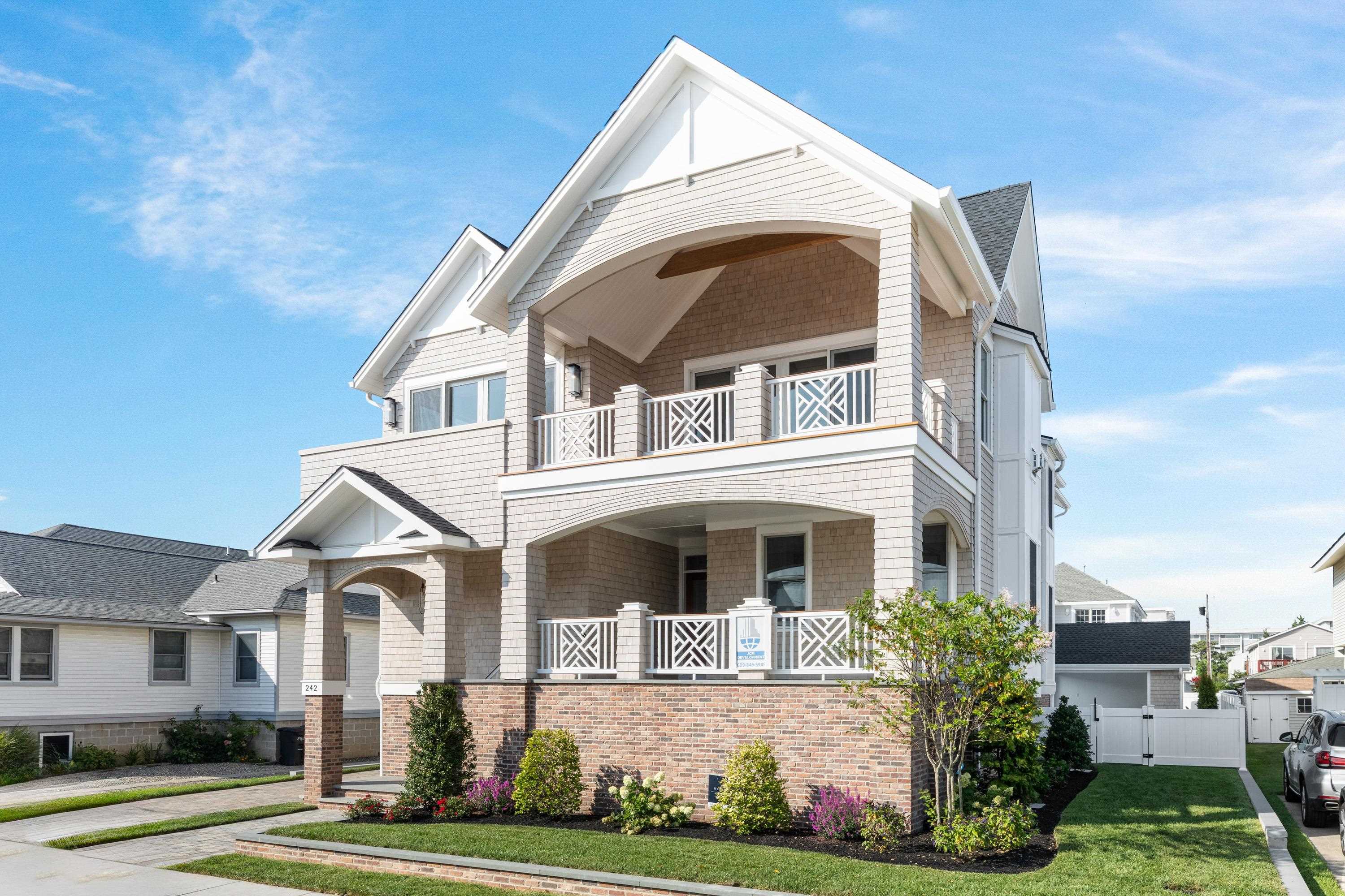a front view of a house
