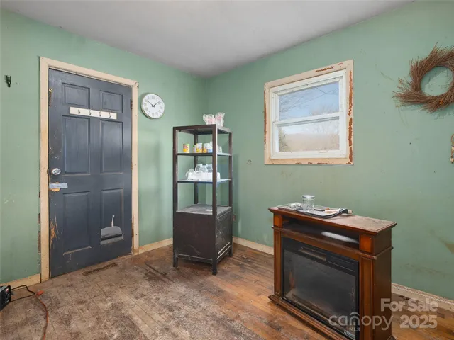 a room with furniture and a window