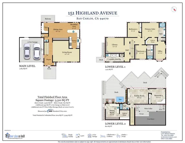 $2,898,000 | 151 Highland Avenue, San Carlos, CA 94070