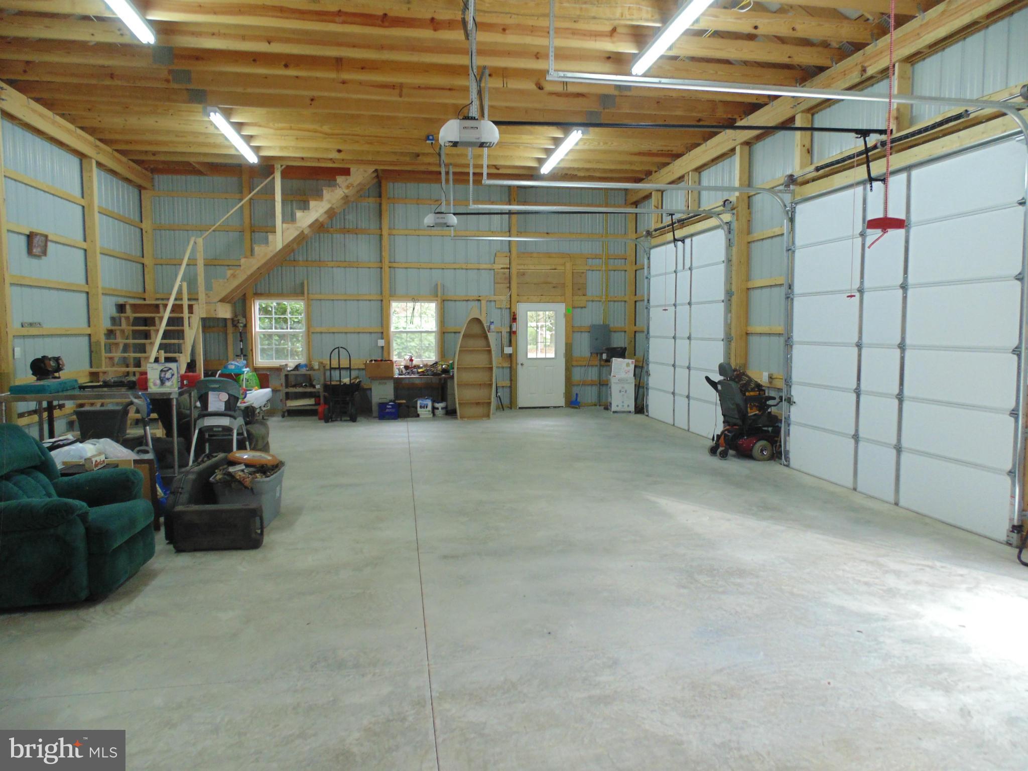 13025 Eveland Road Ridgely, MD 21660 - Photo 24 of 24 Garage has Deep Bays and High Door Openings
