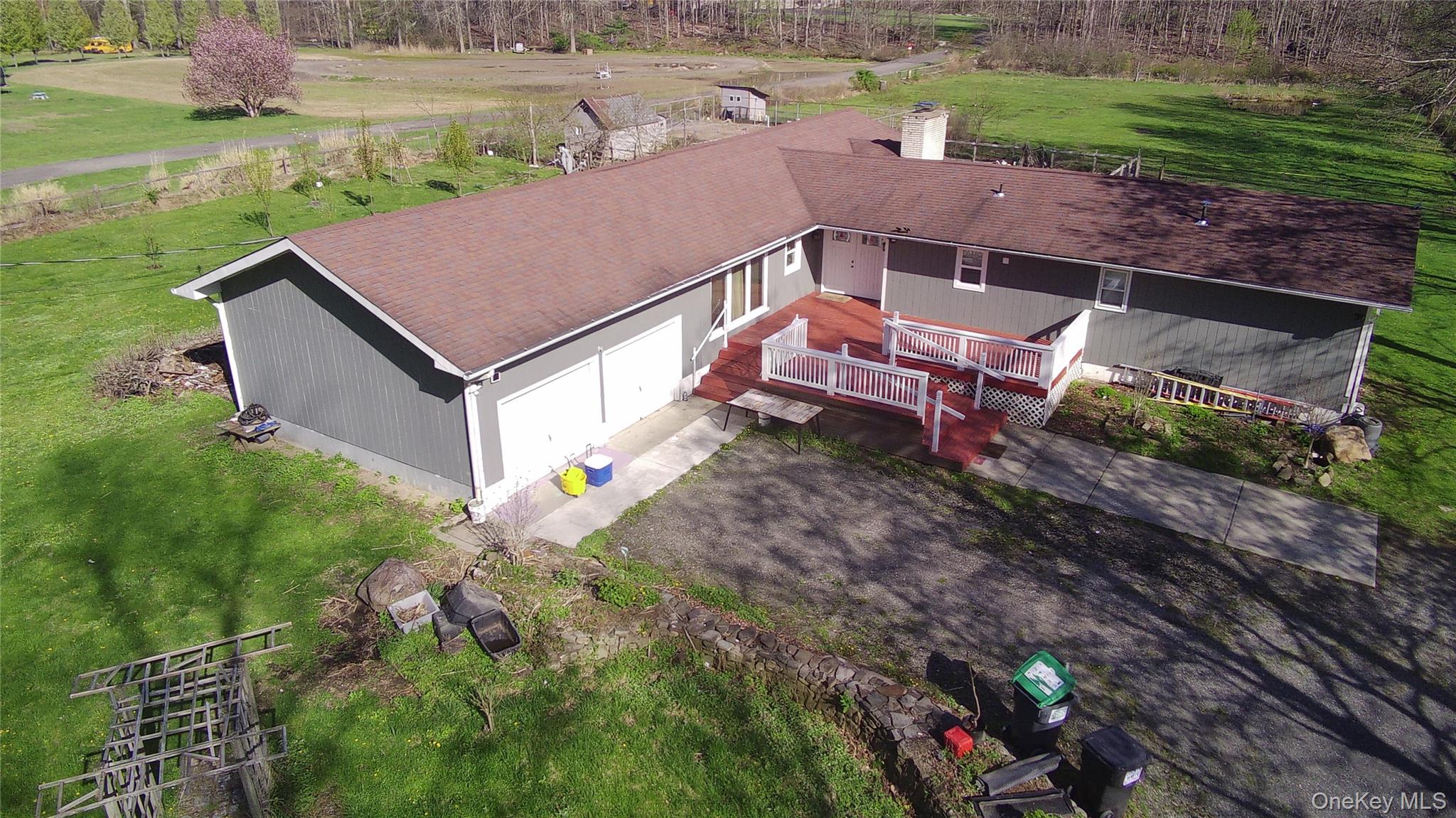 234 Sinsabaugh Road Pine Bush, NY 12566 - Photo 1 of 15 an aerial view of a house with a yard