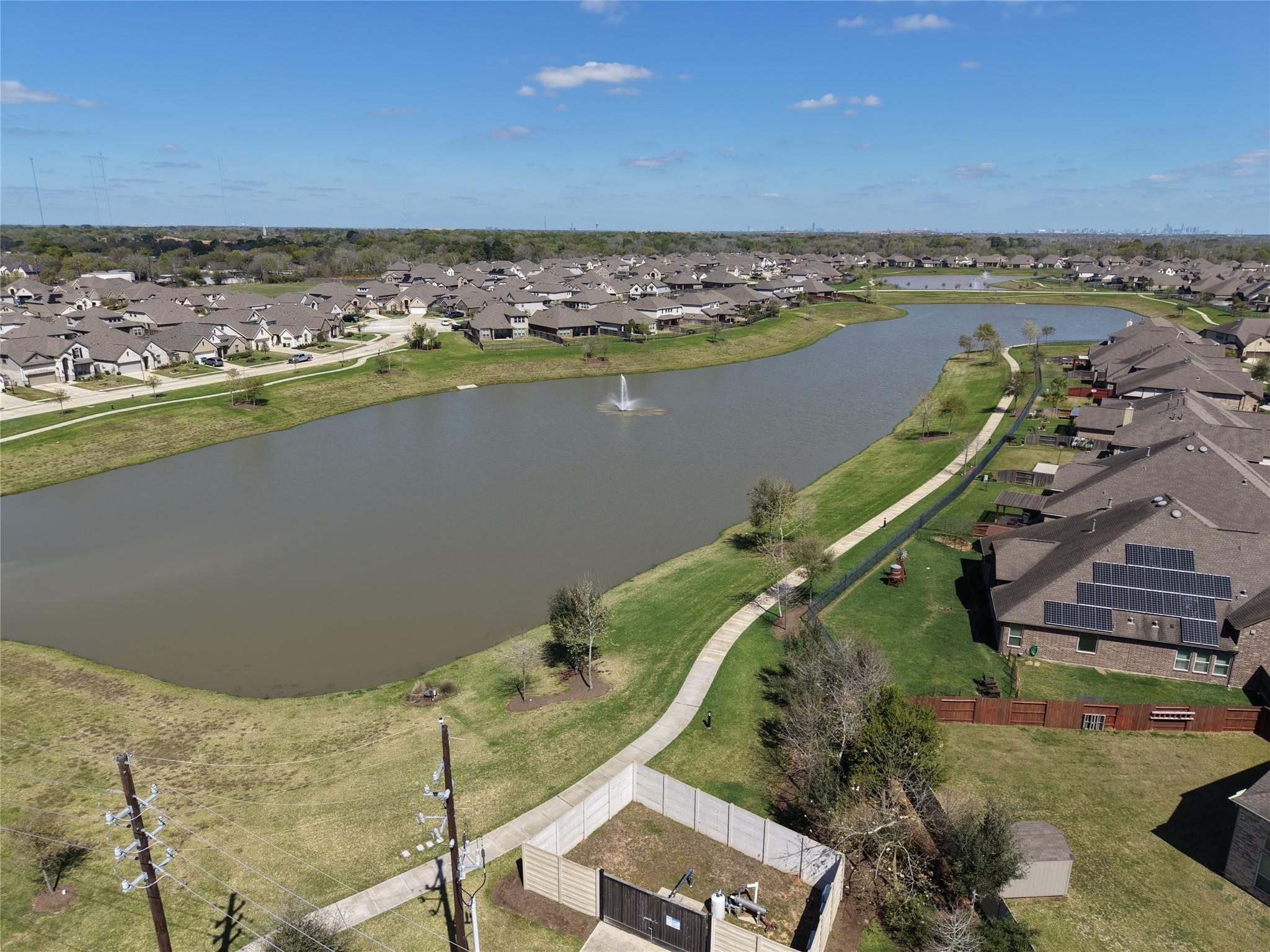 13808 Stark Bridge Lane Rosharon, TX 77583 - Photo 32 of 39 one of the may lakes with walking trails