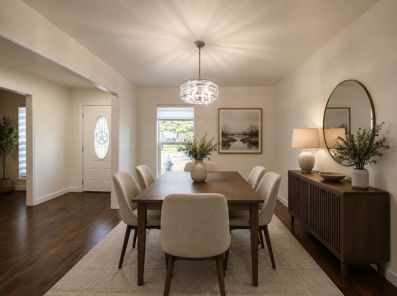 14682 Perthshire Road, Unit A Houston, TX 77079 - Photo 12 of 37 Spacious dining room with updated lighting and fresh finishes. Virtually staged.