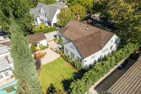 a view of a city with mountain