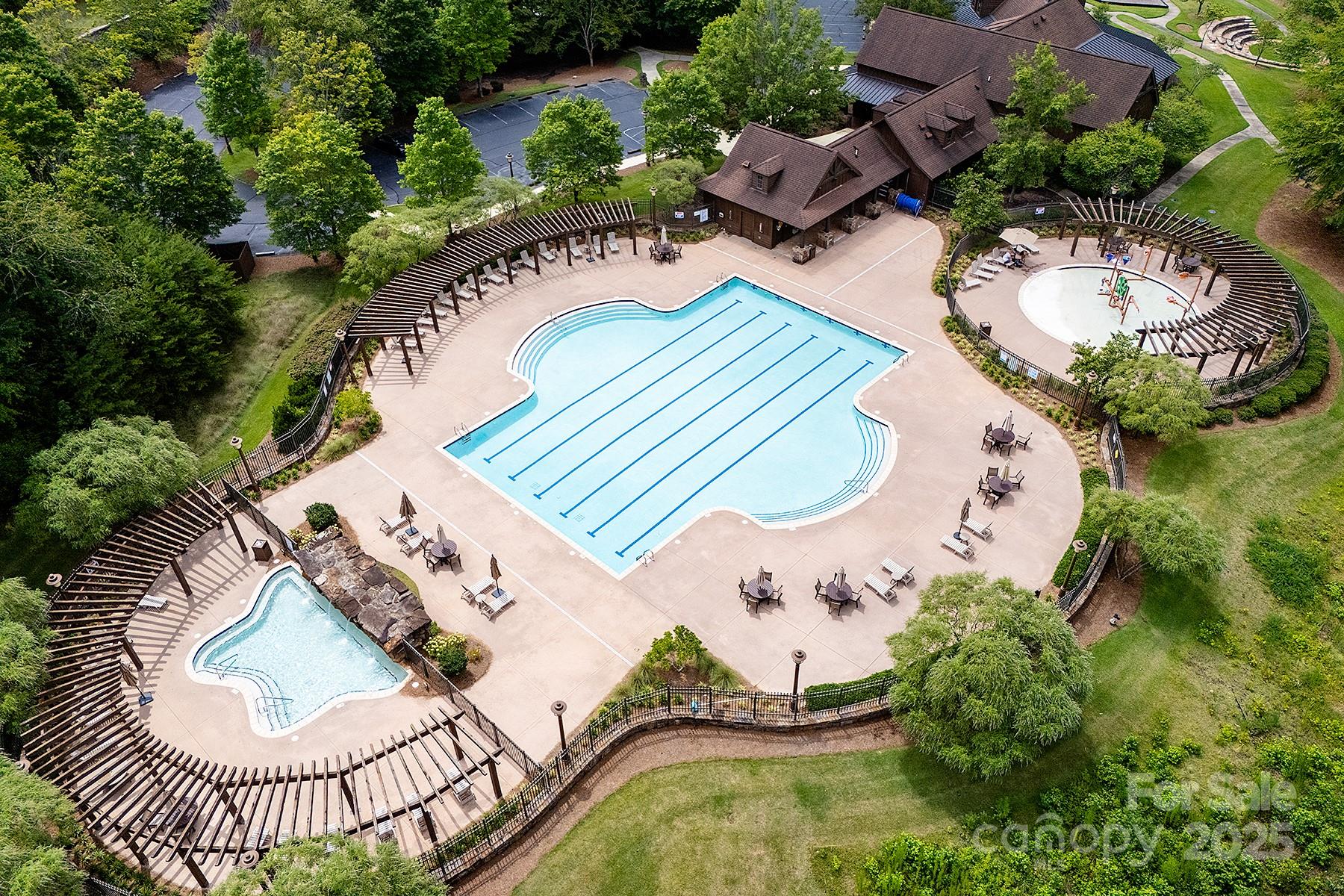 13703 Girl Scout Road, Unit 157 Charlotte, NC 28278 - Photo 16 of 23 an aerial view of a house having outdoor seating